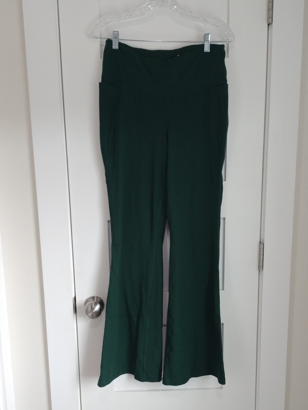 Livi By Lane Bryant High-Waist Dark Green Flare Legging